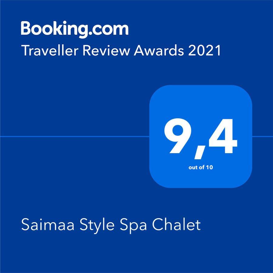 Saimaa Style Spa Chalet Virasoja Buitenkant foto