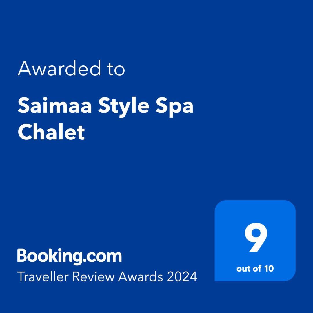 Saimaa Style Spa Chalet Virasoja Buitenkant foto